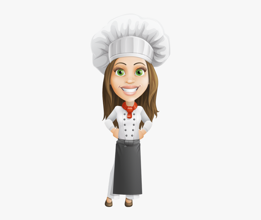 Mom Cooking Png - Female Chef Cartoon, Transparent Png, Free Download