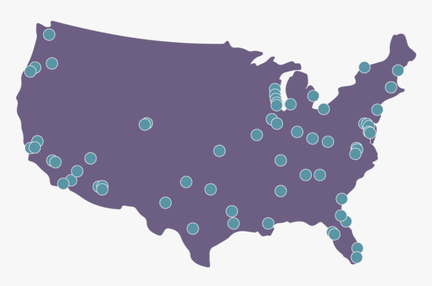 Map - Us Map Silhouette, HD Png Download, Free Download