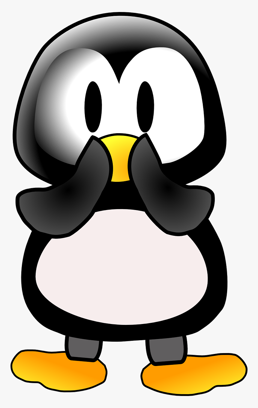 Scared Penguin Clip Art, HD Png Download, Free Download