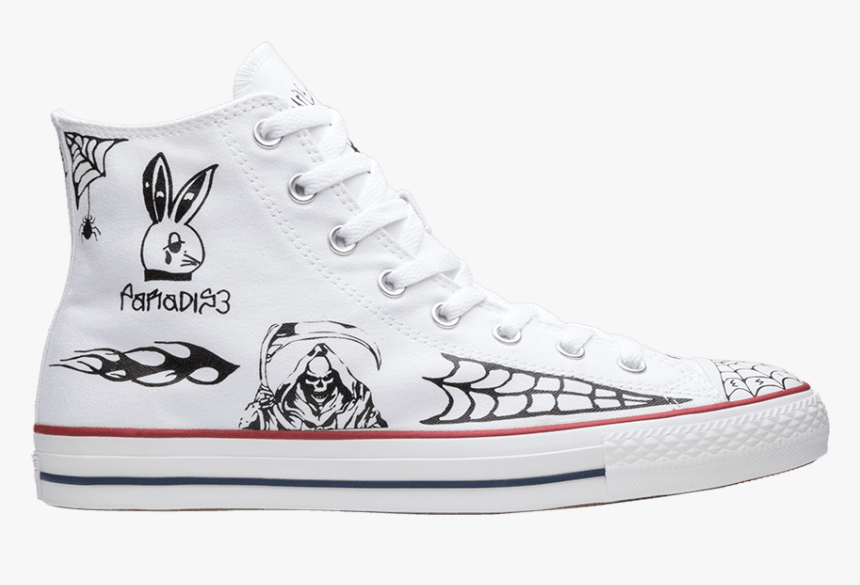 Sean Pablo X Chuck Taylor All Star Pro High "white - Converse Sean Pablo X Chuck Taylor All Star Pro Hi, HD Png Download, Free Download