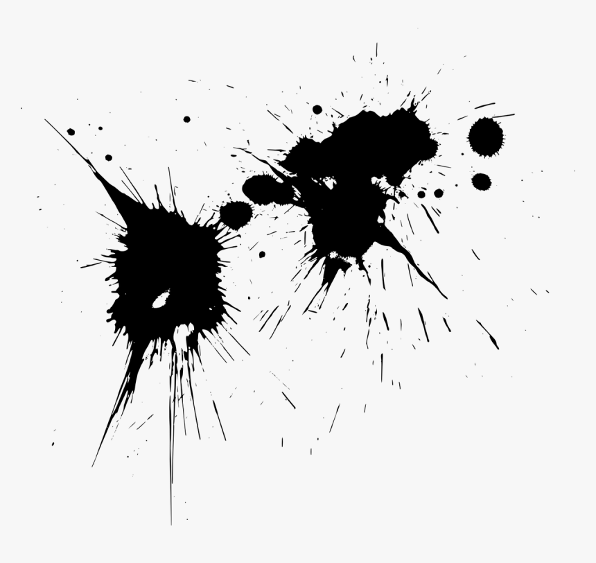 Transparent Background Ink Splatter Transparent, HD Png Download, Free Download