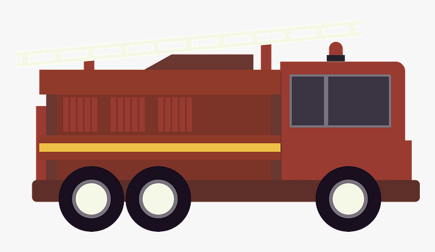 Fire Truck Clipart - Fire Apparatus, HD Png Download, Free Download