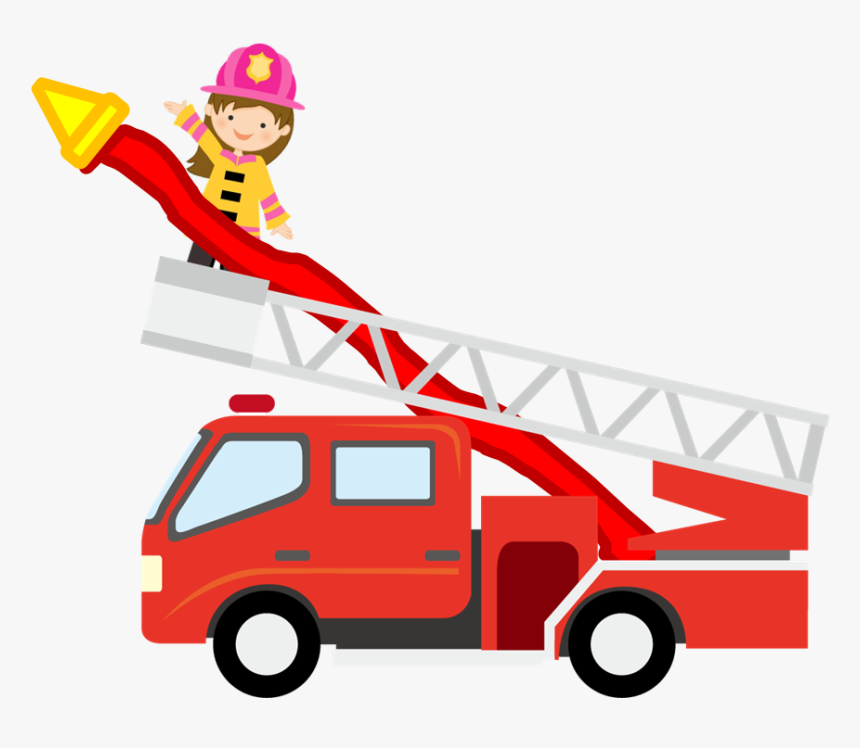 Transparent Firefighter Ladder Clipart - Firetruck Clipart Png, Png Download, Free Download