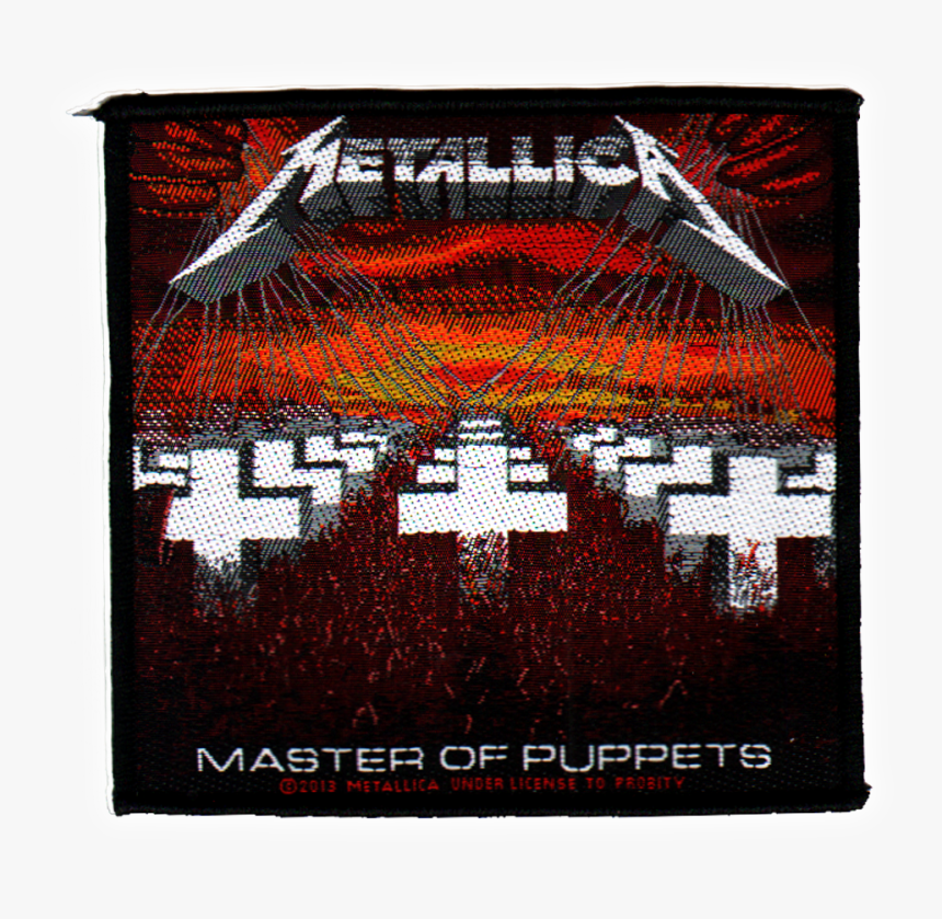 Metallica Official Woven Patch Master Of Puppets Sew-on - Metallica Master Of Puppets Patch, HD Png Download, Free Download