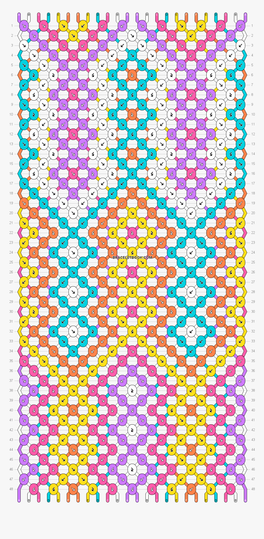 Friendship Bracelet Patterns Rainbow, HD Png Download, Free Download