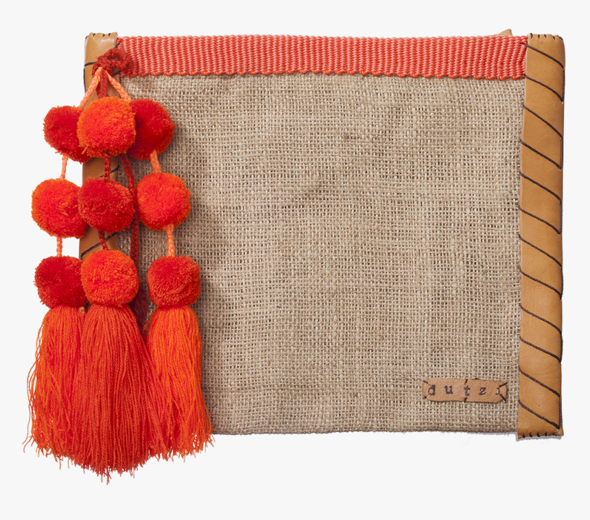 Dutzi Orange Pom Pom Tassel Pouch - Craft, HD Png Download, Free Download