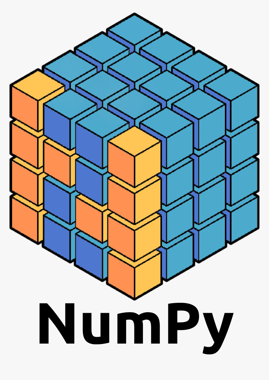 Rougier Numpy Logo Name Below-02 - Python Numpy Logo, HD Png Download, Free Download