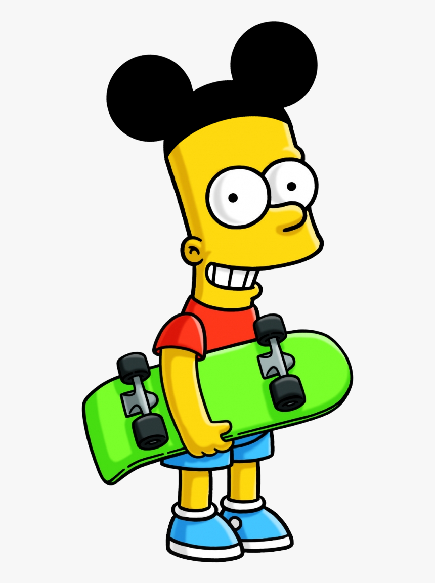 Bart Simpson With Skateboard, HD Png Download, Free Download