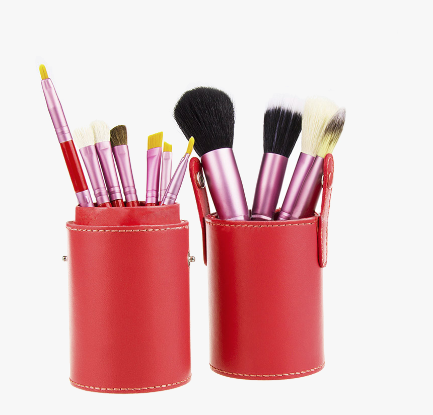 Basics Makeup Brush Set Red, HD Png Download, Free Download