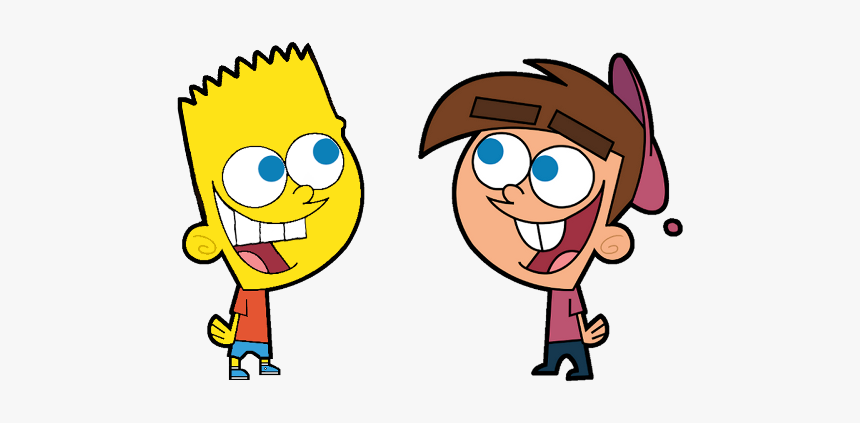 Timmy Turner And Bart Simpson-tr419 - Timmy Turner Bart Simpson, HD Png Download, Free Download