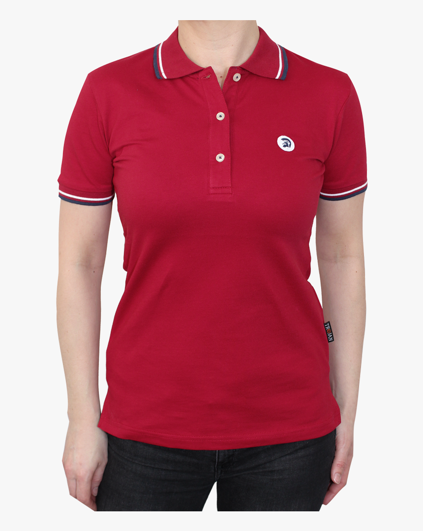 Red Polo Shirt For Girls , Png Download - Polo Shirt Girl Png, Transparent Png, Free Download