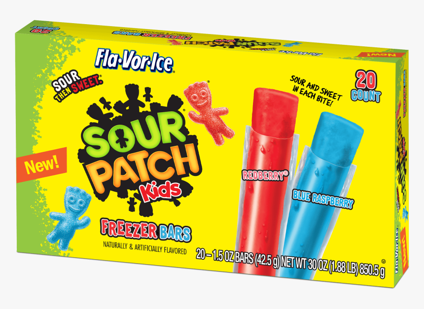 Sour Patch Kids Single Tube Freezer Bars 20ct/1, HD Png Download, Free Download