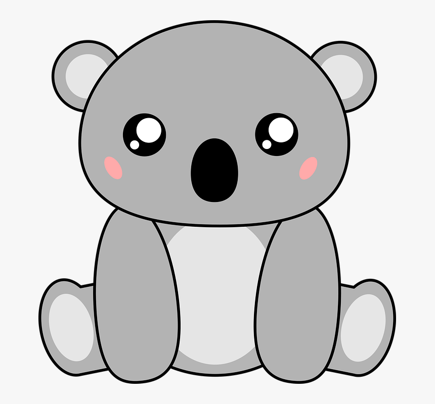 Kawaii Koala Png Image Transparent Background - Cartoon, Png Download, Free Download