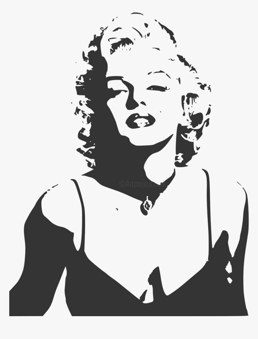 Marilyn Monroe Stencil , Png Download - Marilyn Monroe Stencil Art, Transparent Png, Free Download