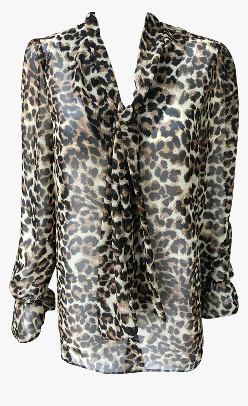 Leopard Print Top - Blouse, HD Png Download, Free Download