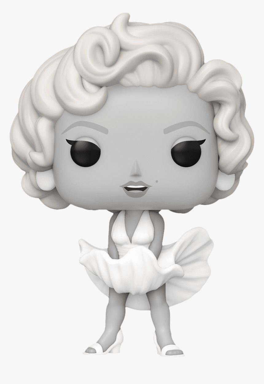 Marilyn Monroe Black & White Pop Vinyl Figure - Funko Pop Icons Marilyn Monroe, HD Png Download, Free Download