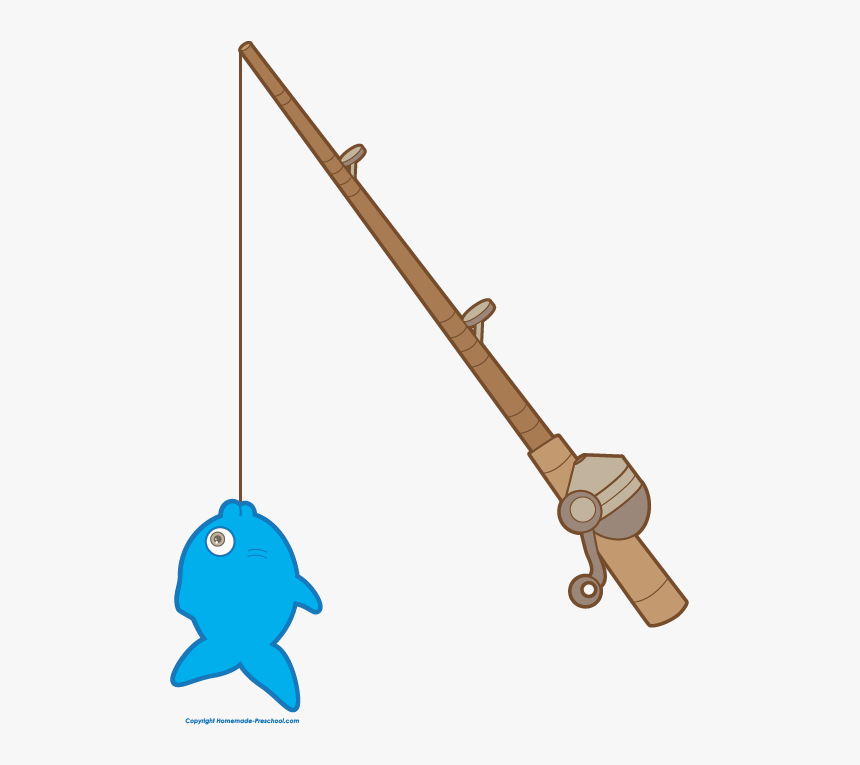 Fish Pole Clipart Clip Art Library Stock Free Fathers - Fishing Rod, HD Png  Download - kindpng