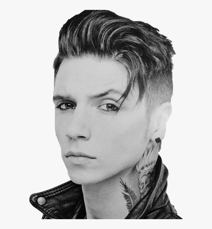 #andybiersack #andyblack #andy #biersack #freetoedit - Andy Biersack Hair Style, HD Png Download, Free Download