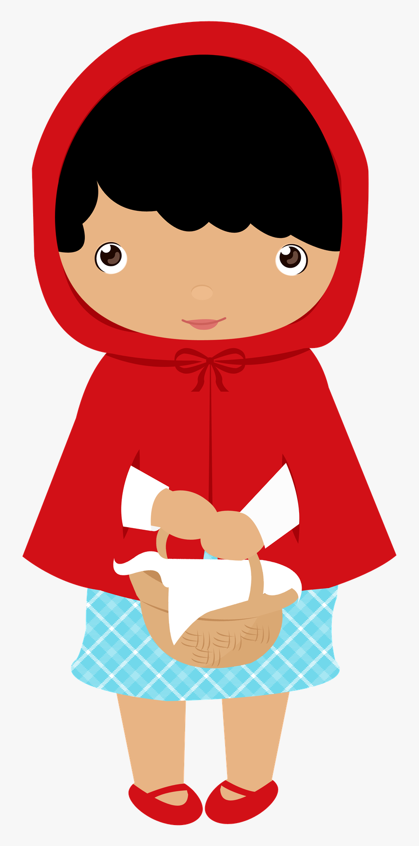 Red Riding Hood Clipart Happy Person - Little Red Riding Hood Clipart, HD Png Download, Free Download