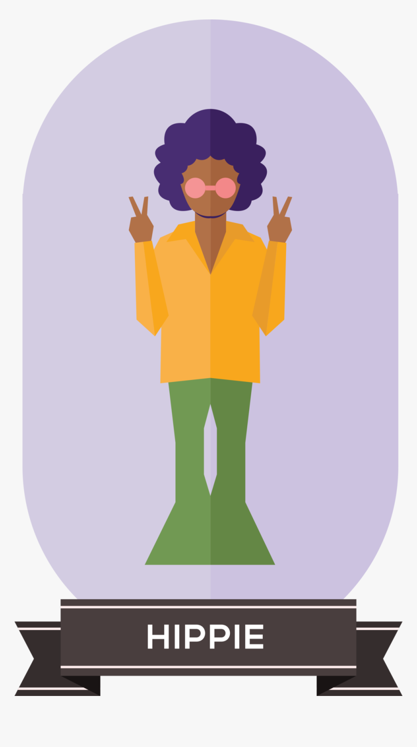 Hippie - Illustration, HD Png Download, Free Download