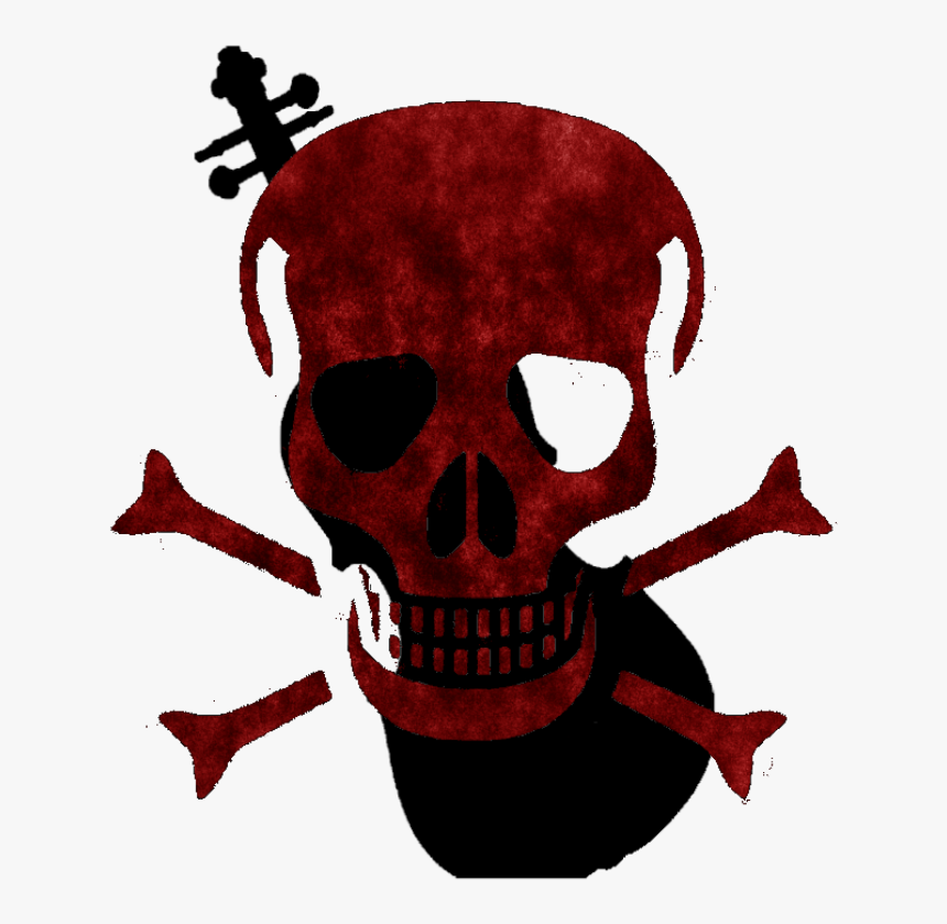 Skull And Crossbones Red Skull Skull And Bones Human - Skull And Cross Bones Transparent, HD Png Download, Free Download