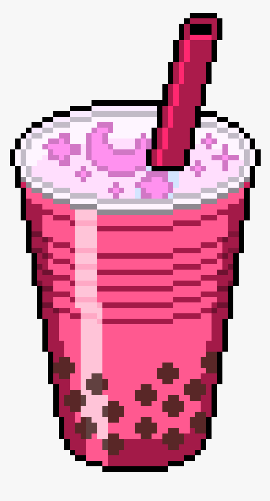 Bubble Tea Pixel Art, HD Png Download, Free Download