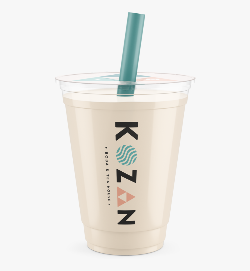 Branded Boba Tea Cup, And Seal Used For Product Distribution - Caffeinated Drink, HD Png Download, Free Download