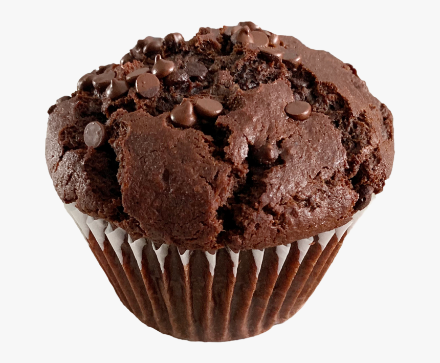 Double Chocolate Chip Muffin - Chocolate, HD Png Download - kindpng