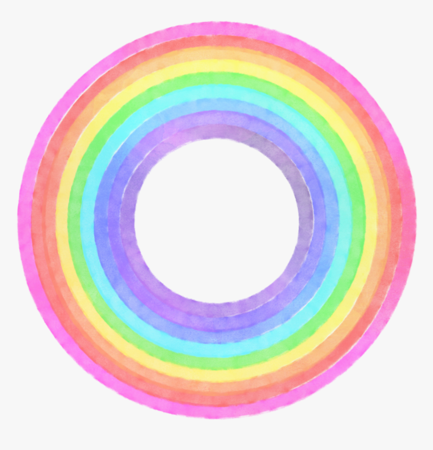 #ftestickers #watercolor #circle #rainbow - Slime Pride Uk, HD Png Download, Free Download