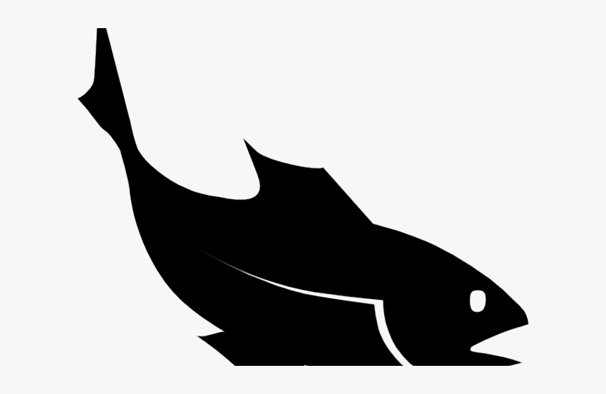 Fish Clipart Vector - Fish Silhouette Transparent Background, HD