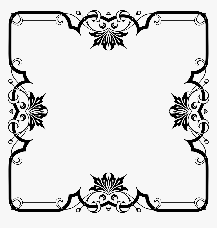 Gold Frame Border Design - Clipart Frame Transparent Background, HD Png Download, Free Download