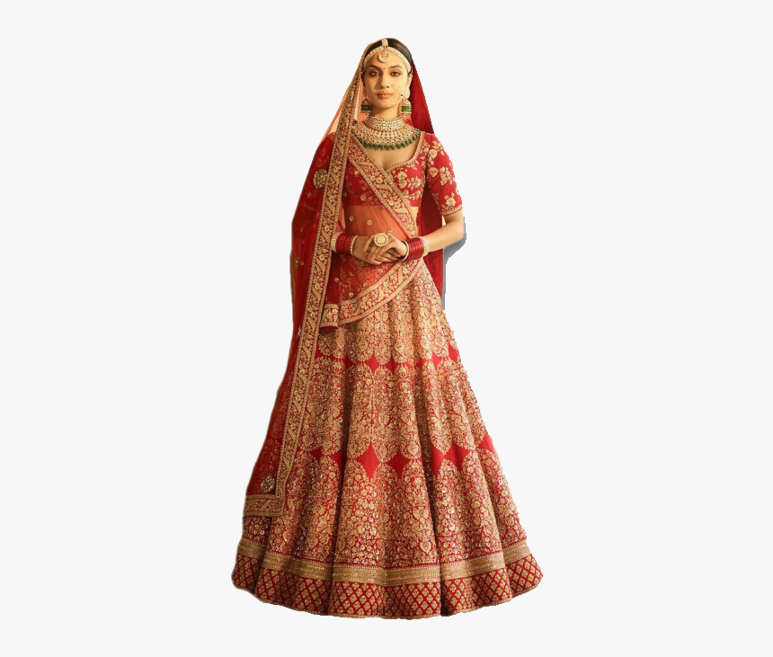 Red Bridal Lehenga Png Free Download - Chennai Silks Lehenga Online Shopping, Transparent Png, Free Download