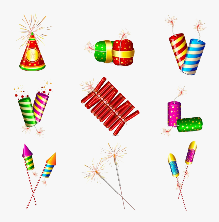 Celebration Firecrackers Png Free Image - Clipart Diwali Crackers, Transparent Png, Free Download