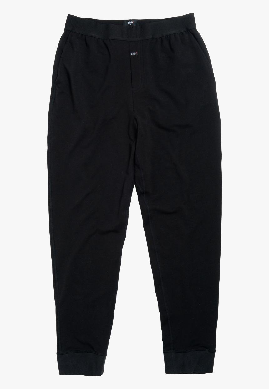 Black Lounge Pants In Pima Cotton - Pocket, HD Png Download, Free Download