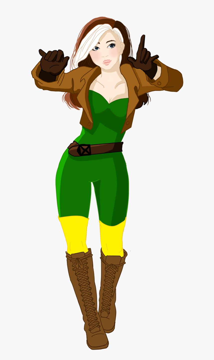 Rogue, From X-men - Cartoon, HD Png Download, Free Download