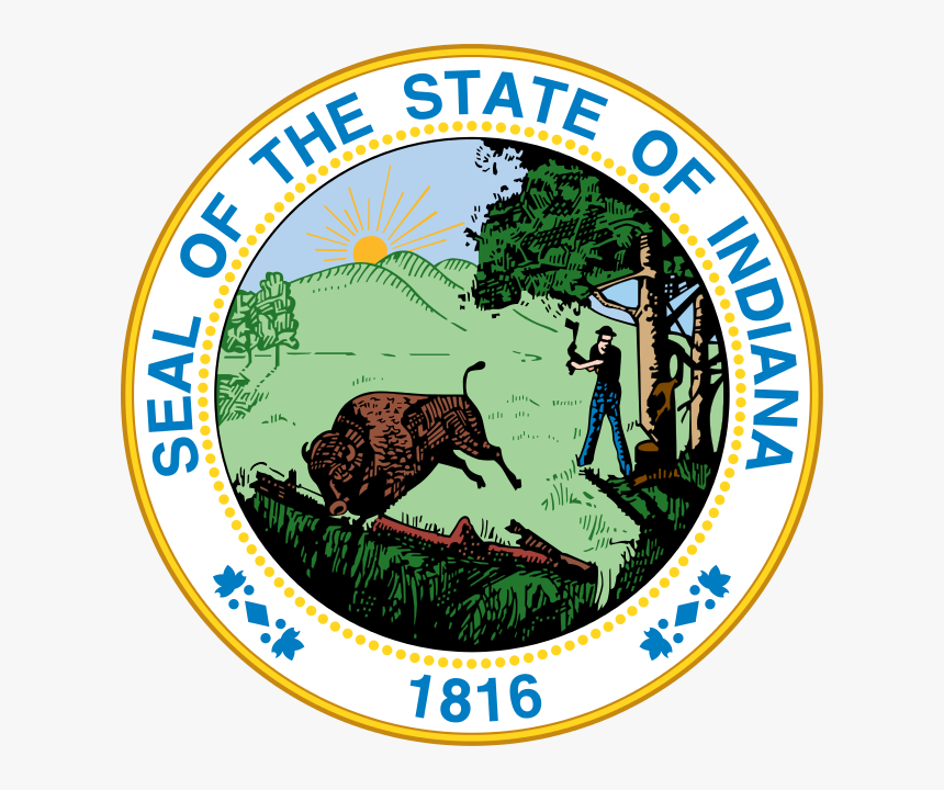Regarding The State Of Indiana, Mike Pence, Planned - State Of Indiana Seal Vector, HD Png Download, Free Download