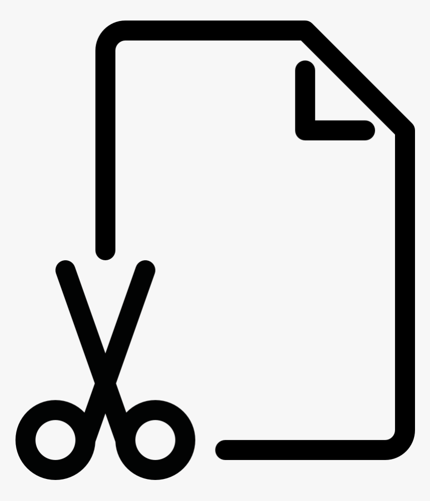 Document Action Cut , Png Download - Cut File Icon Png, Transparent Png, Free Download
