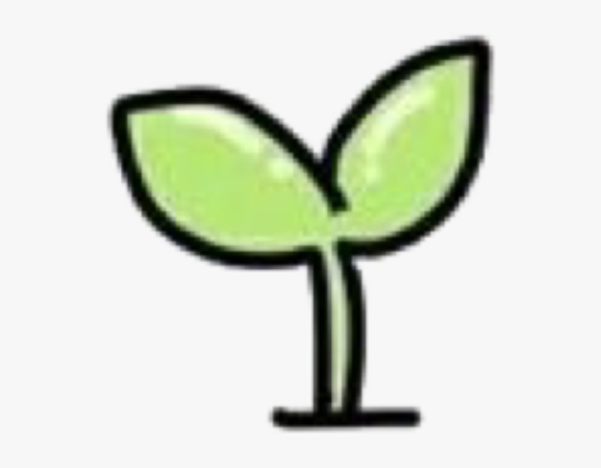 #soft #cute #messy #kawaii #sprout #greensprout #plant - Wine Glass, HD Png Download, Free Download