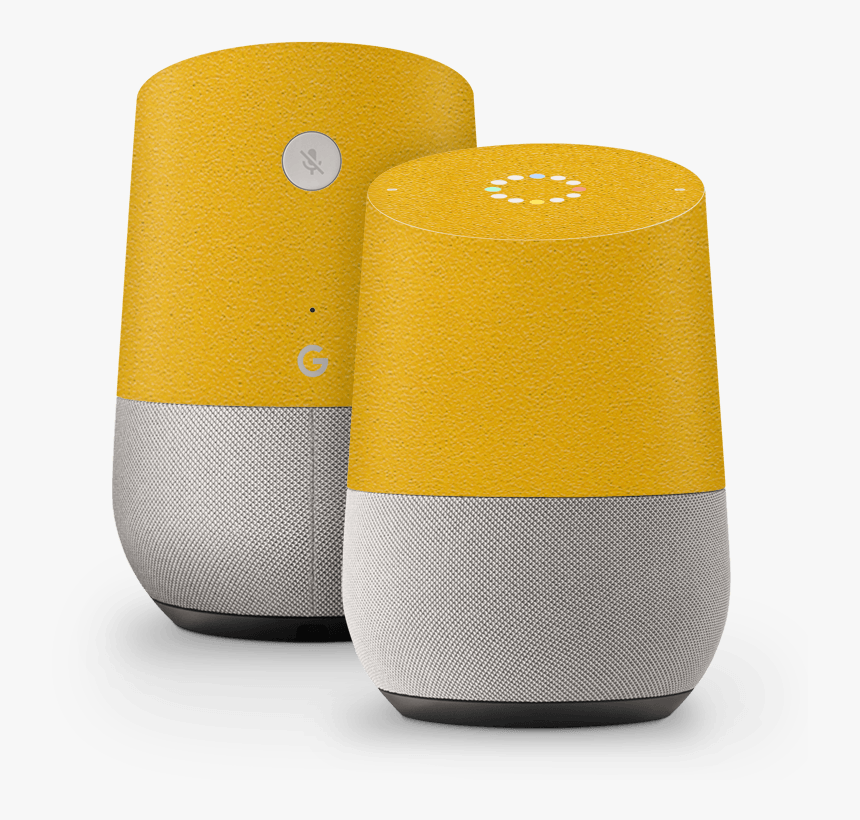 Yellow Skins/wraps For Google Home - Computer Speaker, HD Png Download, Free Download