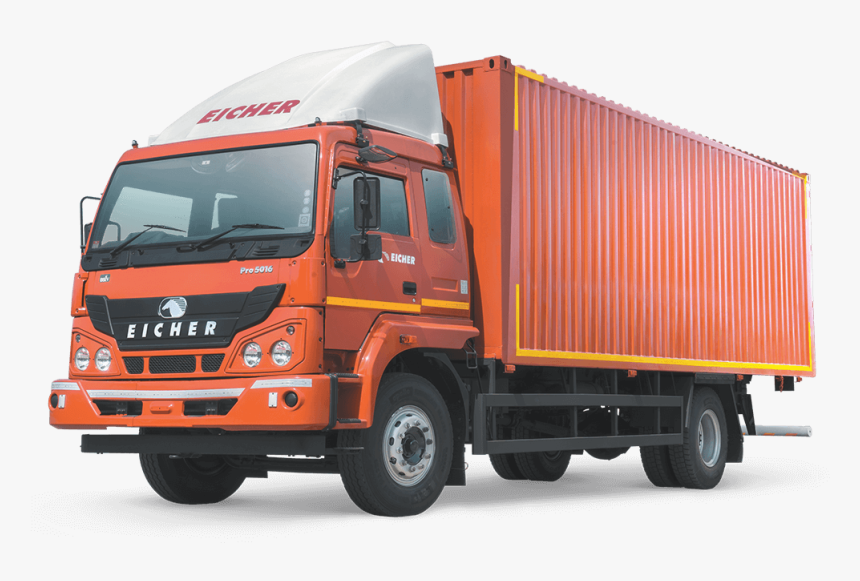 Eicher 22 Ft Container Truck, HD Png Download, Free Download