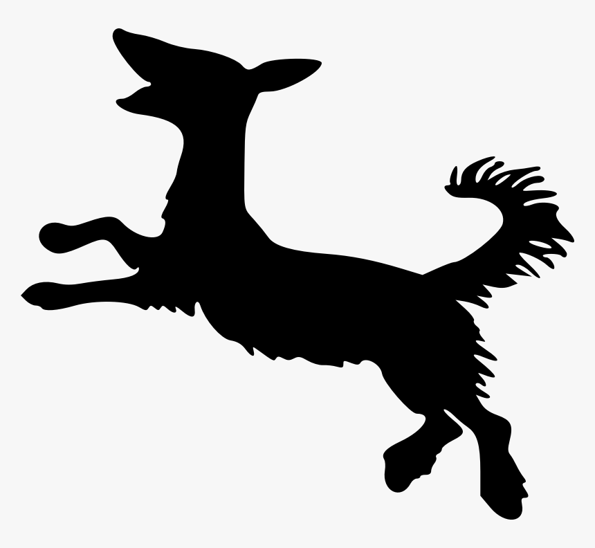 Clipart Dog Silhouette - 狗 黑 卡通, HD Png Download, Free Download