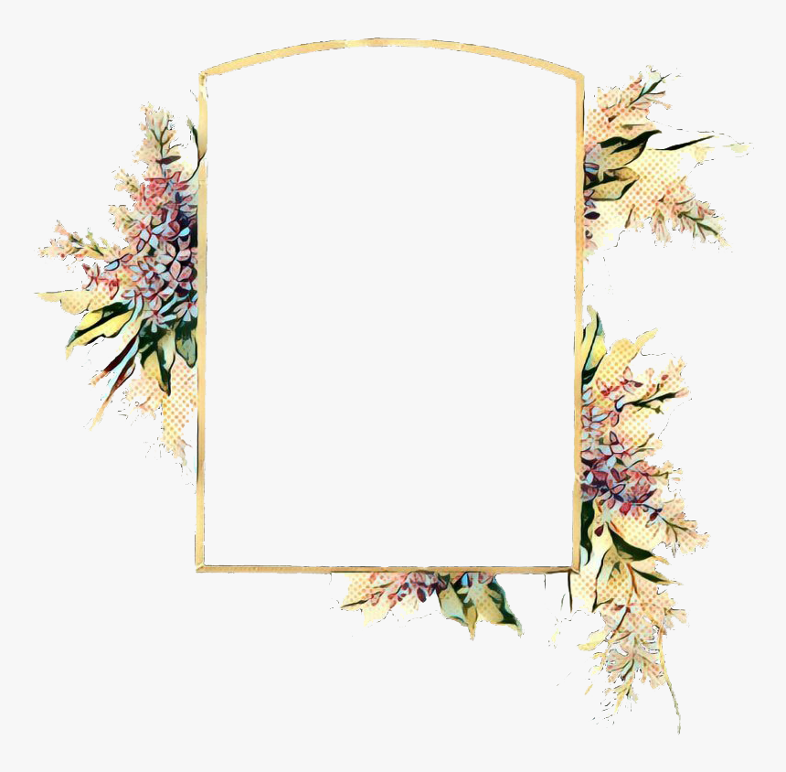 Vintage Floral Frame Png Photo - Vintage Flower Png Frame, Transparent Png, Free Download