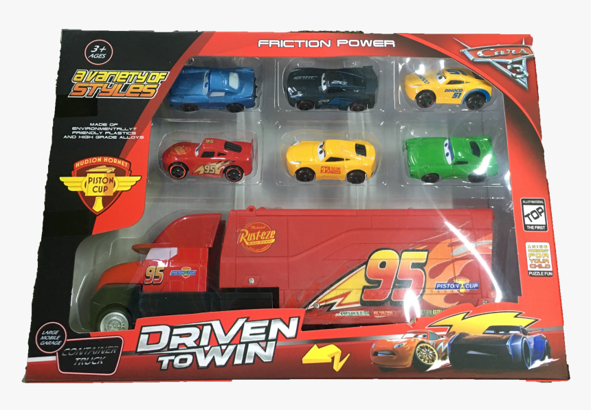 Cars Friction Power Container Truck Toy, HD Png Download, Free Download