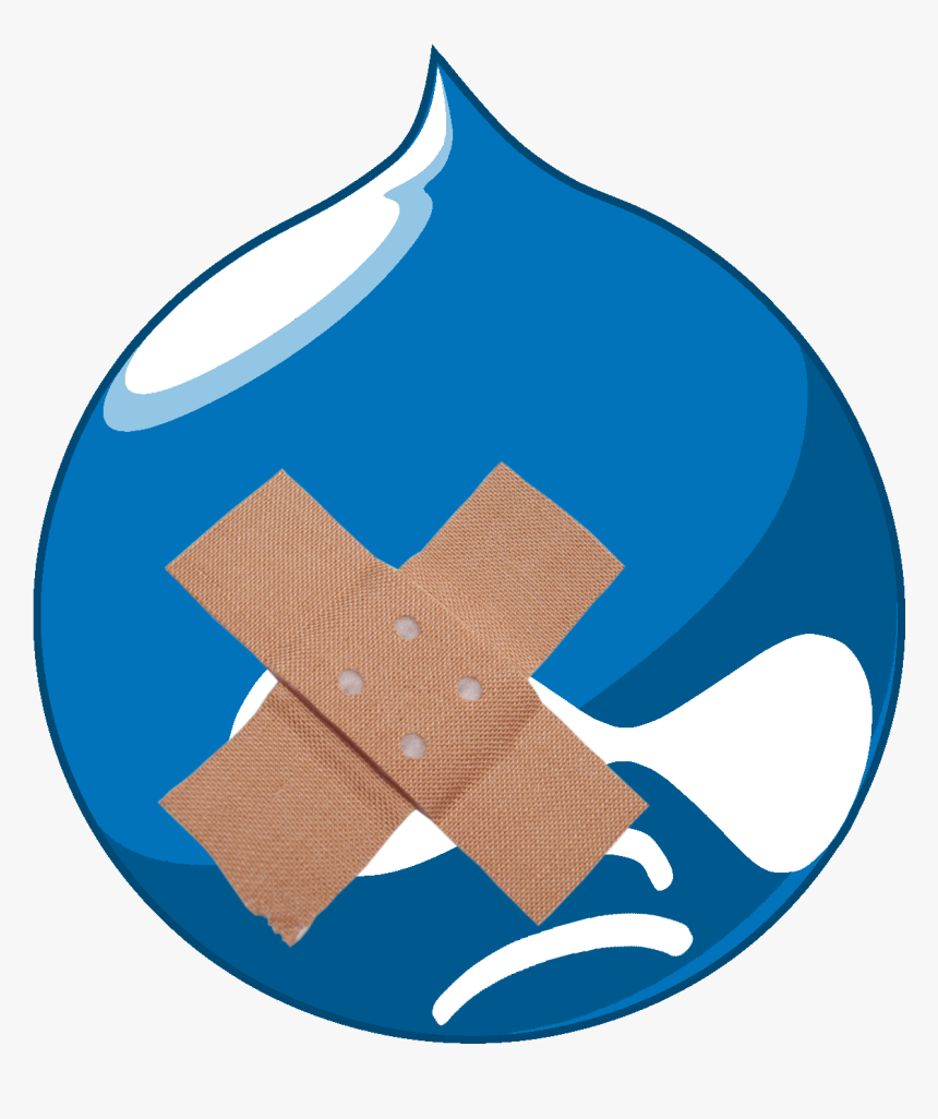 Angreifer Attackieren Ungepatchte Drupal-webseiten - Blue Water Drop Logo, HD Png Download, Free Download