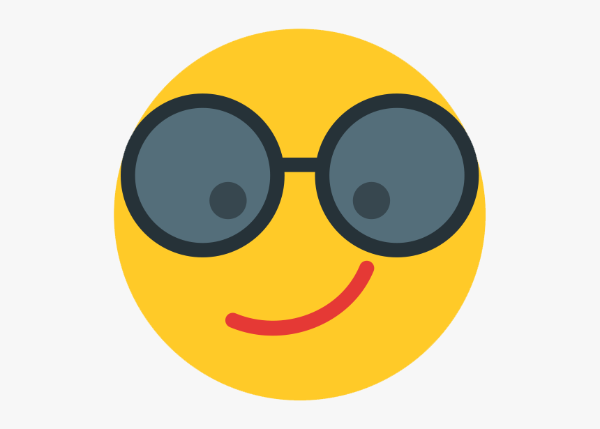 Whatsapp Hipster Emoji Png Photos - Smiley, Transparent Png, Free Download