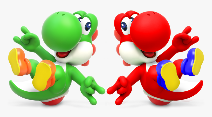 Red And Green Yoshis, Best Friends Forever , Png Download - Mario Rabbids Kingdom Battle Yoshi, Transparent Png, Free Download