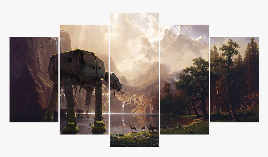 Transparent Art Canvas Png - Star Wars Nature Painting, Png Download, Free Download