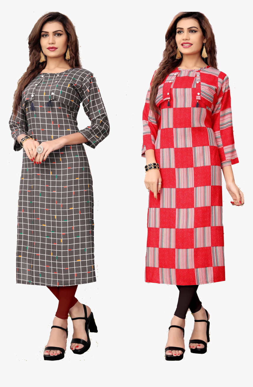 Printed Kurti , Png Download, Transparent Png, Free Download