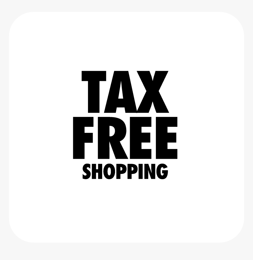 Tax Free Shopping Logo Black And White - Tax Free, HD Png Download, Free Download