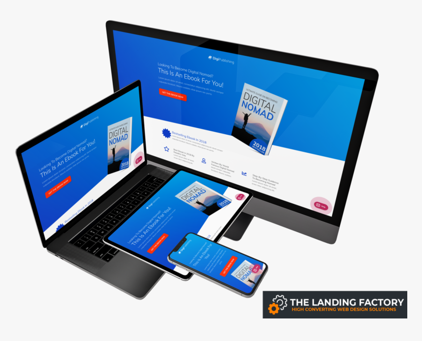 Download Modern Ebook Sales Page Mockup Flat Panel Display Hd Png Download Kindpng